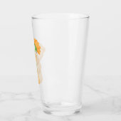 Verre ours avec fleur (Gauche)