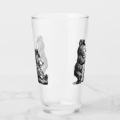 Verre Ours de coiffeur amusant (Gauche)