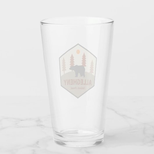 Verre Ours forestier national d'Allegheny (Dos)