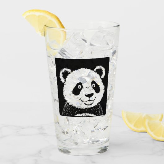 Verre Ours géant Panda (Devant glace)