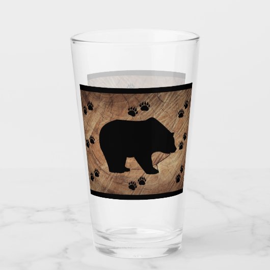 Verre Ours Noir Et Paniers Ours (Devant)