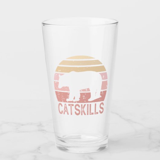 Verre Ours rétro de catcompétences (Devant)