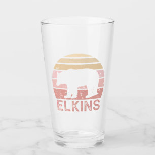 Verre Ours Rétro Elkins Virginie Occidentale