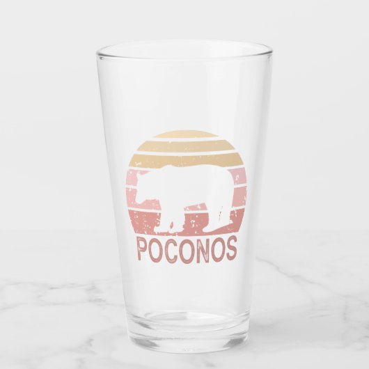 Verre Ours rétro Poconos (Devant)