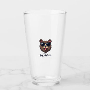 Verre Ours vintage Hey Paws Up avec des lunettes de sole