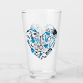 Verre Outil de coeur Musicien (Dos)
