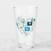 Verre Outil dentaire amusant Coeur (Dos)