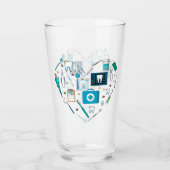 Verre Outil dentaire amusant Coeur (Devant)