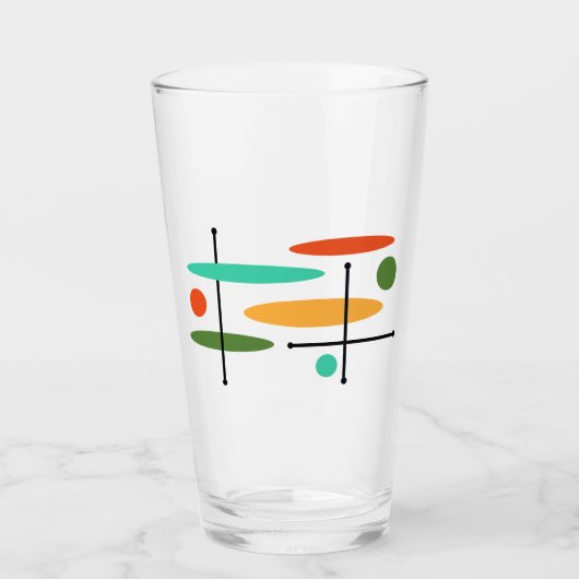 Verre Ovales et lignes rétro (Devant)