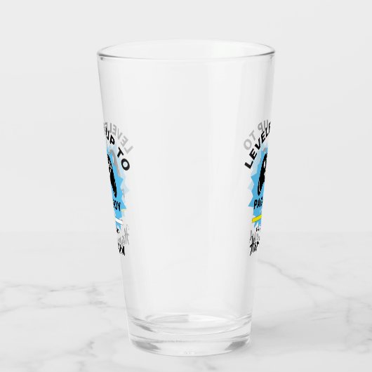 Verre Page mariage Garçon Levelup Gamer Fun Glass (Droite)