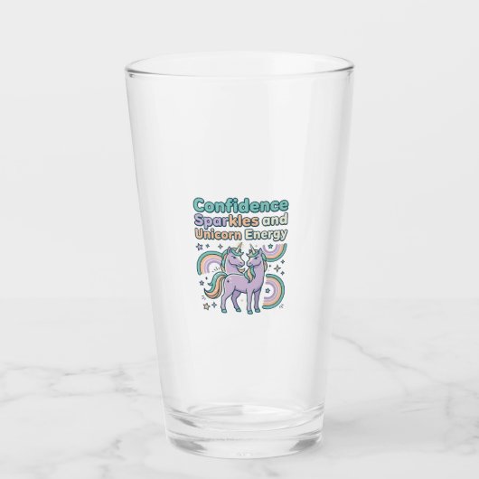 Verre Paillettes de Confiance de Licorne et Conception d (Devant)