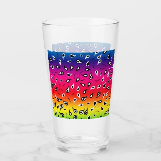 Verre Paisley Rainbow (Devant)