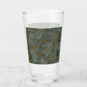 Verre Palm Feuilles & Oranges (Dos)