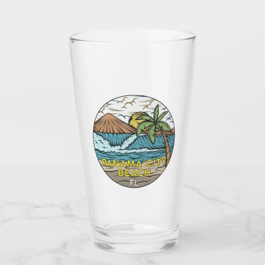 Verre Panama City Beach Florida Vintage (Devant)
