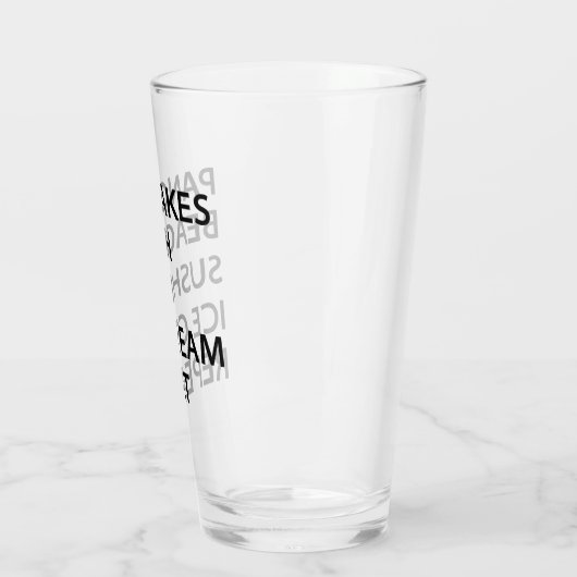 Verre Pancakes Beach Sushi Ice Cream Repeat (Gauche)