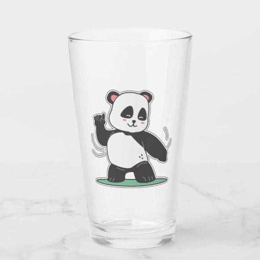 Verre Panda de danse (Devant)
