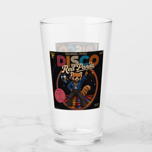 Verre Panda Rouge Disco (Devant)