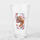 VERRE PANDA ROUGE "ZZZ" (Dos)