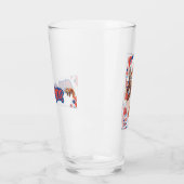VERRE PANDA ROUGE "ZZZ" (Gauche)