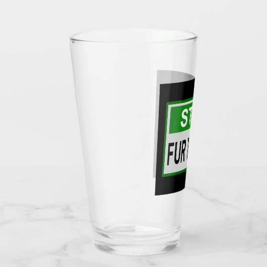 Verre Panneau commercial Stop Fur vert (Droite)