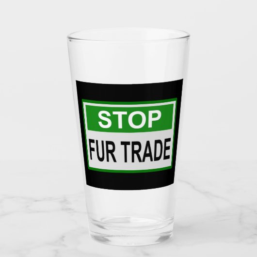 Verre Panneau commercial Stop Fur vert (Devant)