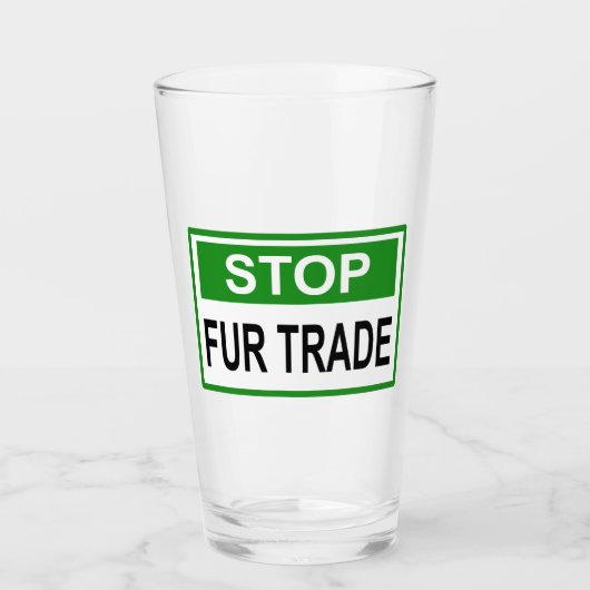 Verre Panneau commercial Stop Fur vert (Devant)