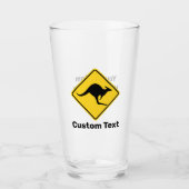 Verre Panneau d'avertissement Kangaroo (Devant)