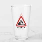 Verre Panneau de signalisation de quai (Dos)