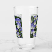 Verre Pansies violettes Jardin Floral (Gauche)