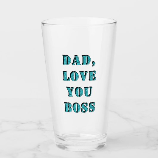 VERRE PAPA, AIME-TOI BOSS 2 (Devant)