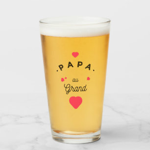 Verre Papa au grand coeur
