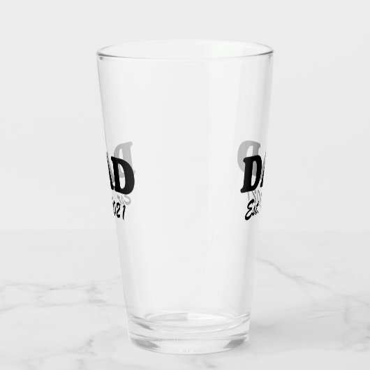 Verre Papa date établie personnalisée moderne personnali (Droite)