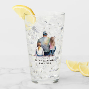 Verre Papa et filles personnalisées (9)