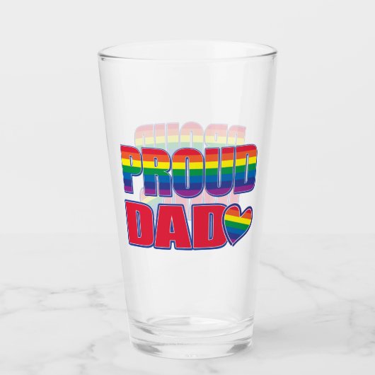 Verre Papa fier Gay Pride (Devant)