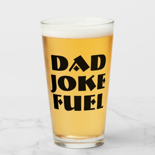 Verre Papa Joke Fuel - Édition Humour lourde (Devant (rempli))