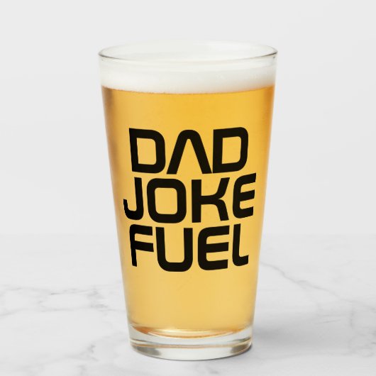 Verre Papa Joke Fuel - Tech Edition Cadeau pour père (Devant (rempli))