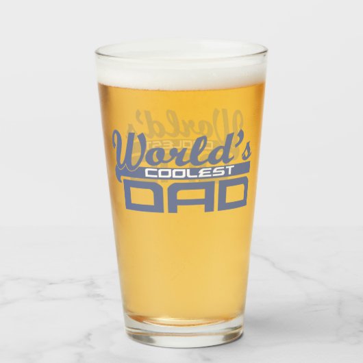 Verre Papa le plus froid du monde (Devant (rempli))