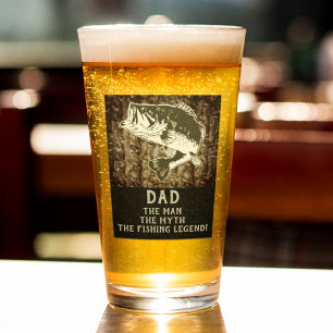 Verre Papa L'Homme Le Mythe Basse Pêche Légende Drôle