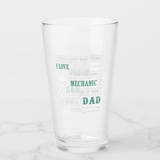 Verre Papa mécanicien | FÊTE DES PÈRES (Dos)