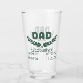 Verre Papa personnalisé établi (Dos)