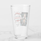 Verre Papa Superhero Comédie Discours Cloud Photo (Dos)