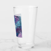 Verre Papier Tropical Feuilles De Palme Violet Et Bleu (Gauche)
