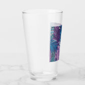Verre Papier Tropical Feuilles De Palme Violet Et Bleu (Droite)
