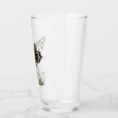Verre Papillon à queue d'aronde perché en blanc (Gauche)