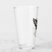 Verre Papillon à queue d'aronde perché en blanc (Droite)