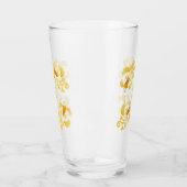 Verre Papillon d'or Koi Monogramme (Gauche)