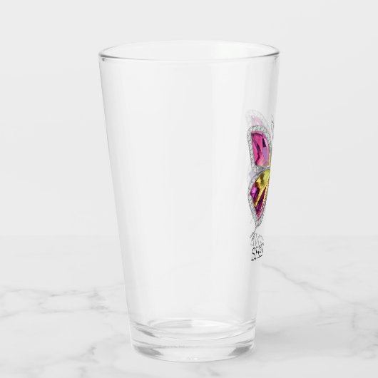 Verre Papillon en cristal arc-en-ciel bijoux (Droite)