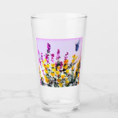 Verre Papillon floral Heather Gorse Personnalisé (Devant)