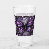 Verre Papillon gothique violet noir personnalisé (Dos)
