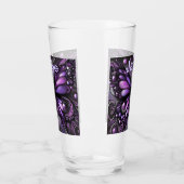 Verre Papillon gothique violet noir personnalisé (Gauche)